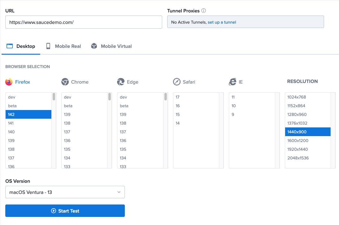 select sauce manual session